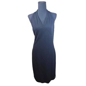 Gianni Versace Authenticated‎ Black Halter Dress Bodycon Cocktail Party Dress 44